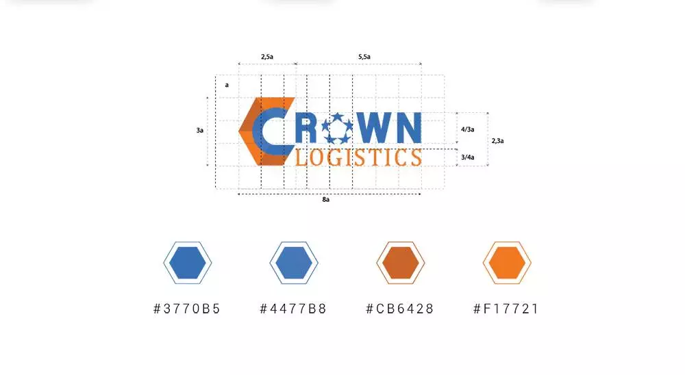 Thiết kế nhận diện thương hiệu Công ty Crown Logistics