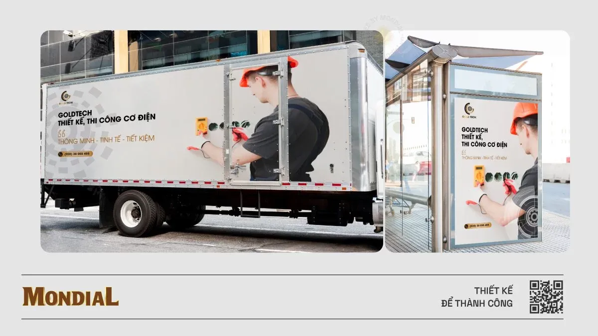 thiết kế thương hiệu Goldtechs