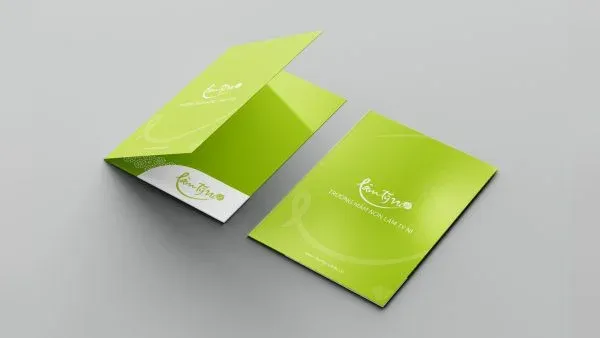 thiết kế bìa kẹp lâm tỳ ni - marketing