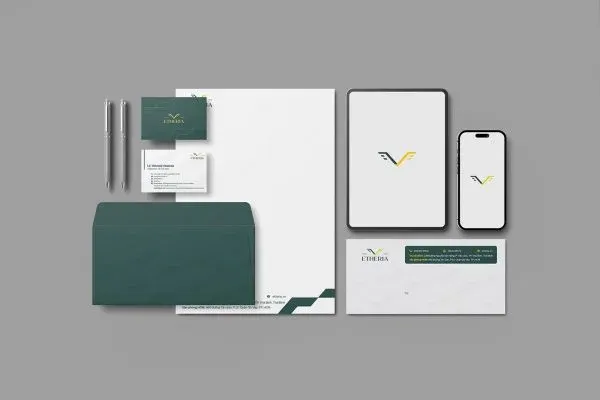 thiết kế logo etheria - mondial agency
