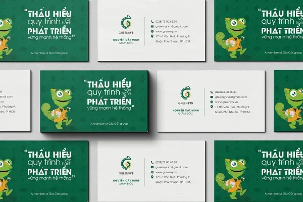 Thiết kế thương hiệu green sys - marketing