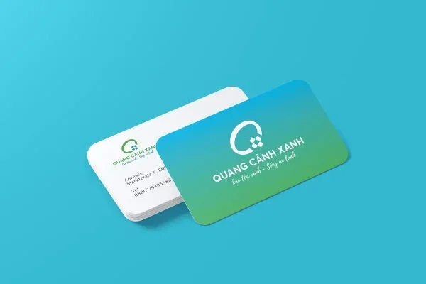 thiết kế logo quang cảnh xanh - b2b