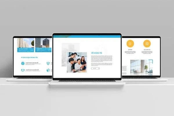 thiết kế website the light - marketing