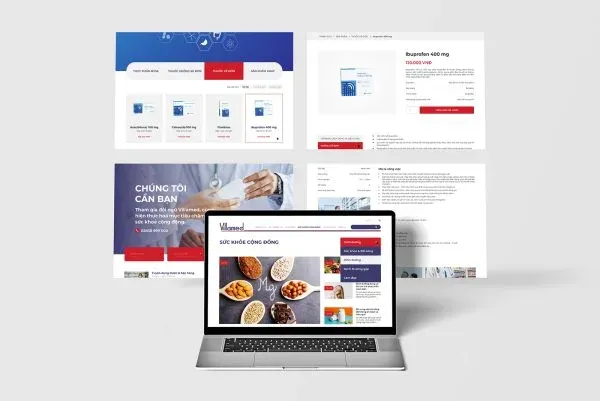thiết kế website villamed - marketing