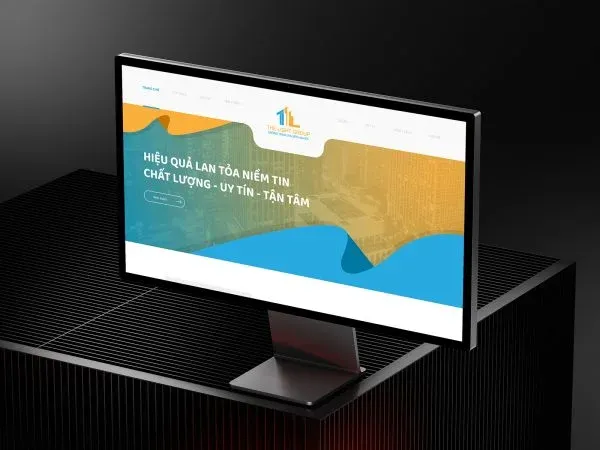 thiết kế website the light - marketing