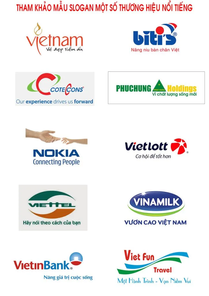 slogan nổi tiếng
