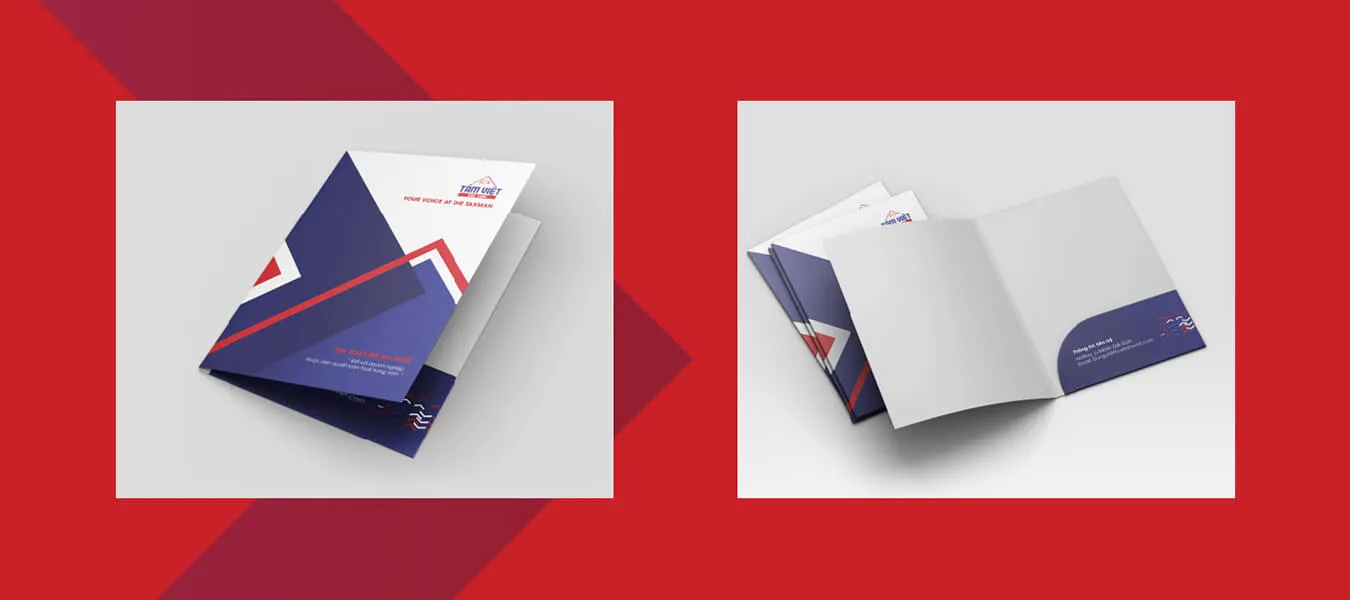 thiết kế folder công ty thuế Tâm Việt
