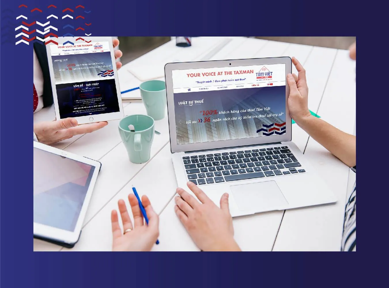 Thiết kế web công ty thuế Tâm Việt